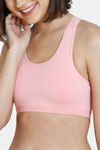 Zivame Girls Double Layered Non Wired Full Coverage Racerback Beginner Sports Bra (Pack of 2) - Multicolor — thumbnail 4